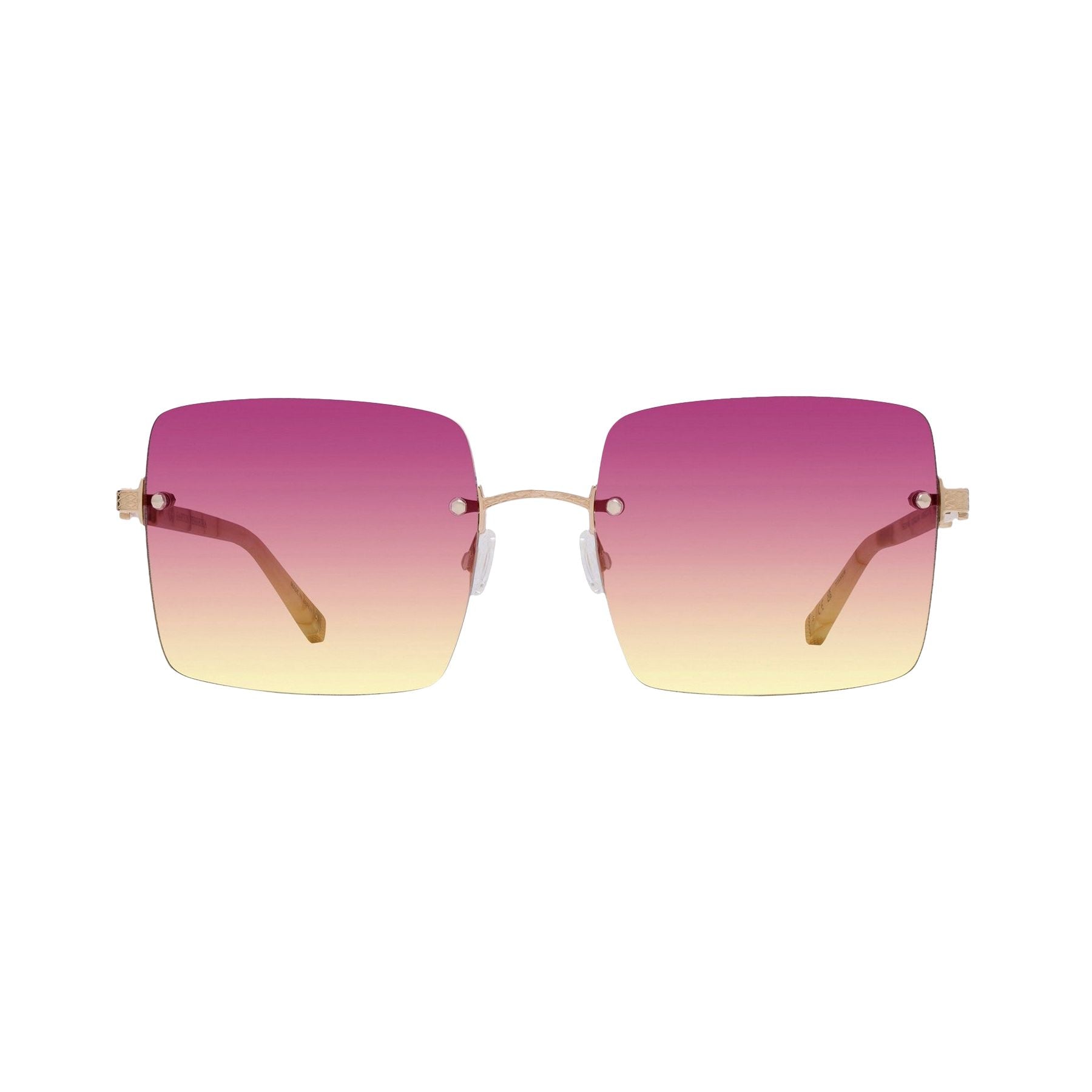 Lunettes de soleil Roxanne - Shiny Endura Gold & Gradient Bordeaux