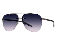 Sunglasses Jean - Shiny Gumetal  & Gradient Blue