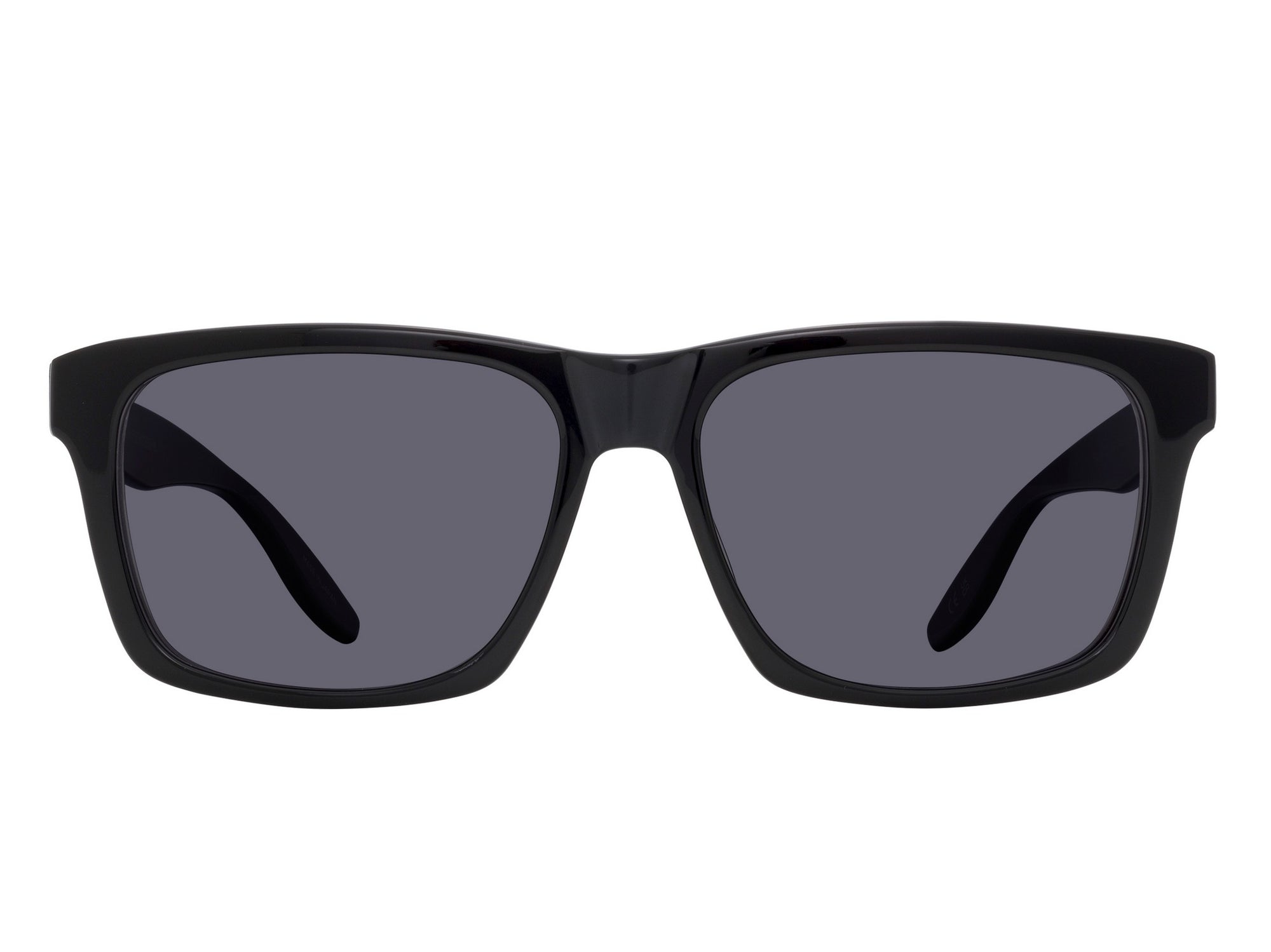 Sunglasses Walker - Shiny Black  & Smoke Polarized