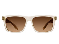 Sunglasses Walker - Shiny Beige & Brown Polarized
