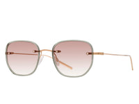 Sunglasses Tyrone - Shiny Dark Green & Brown