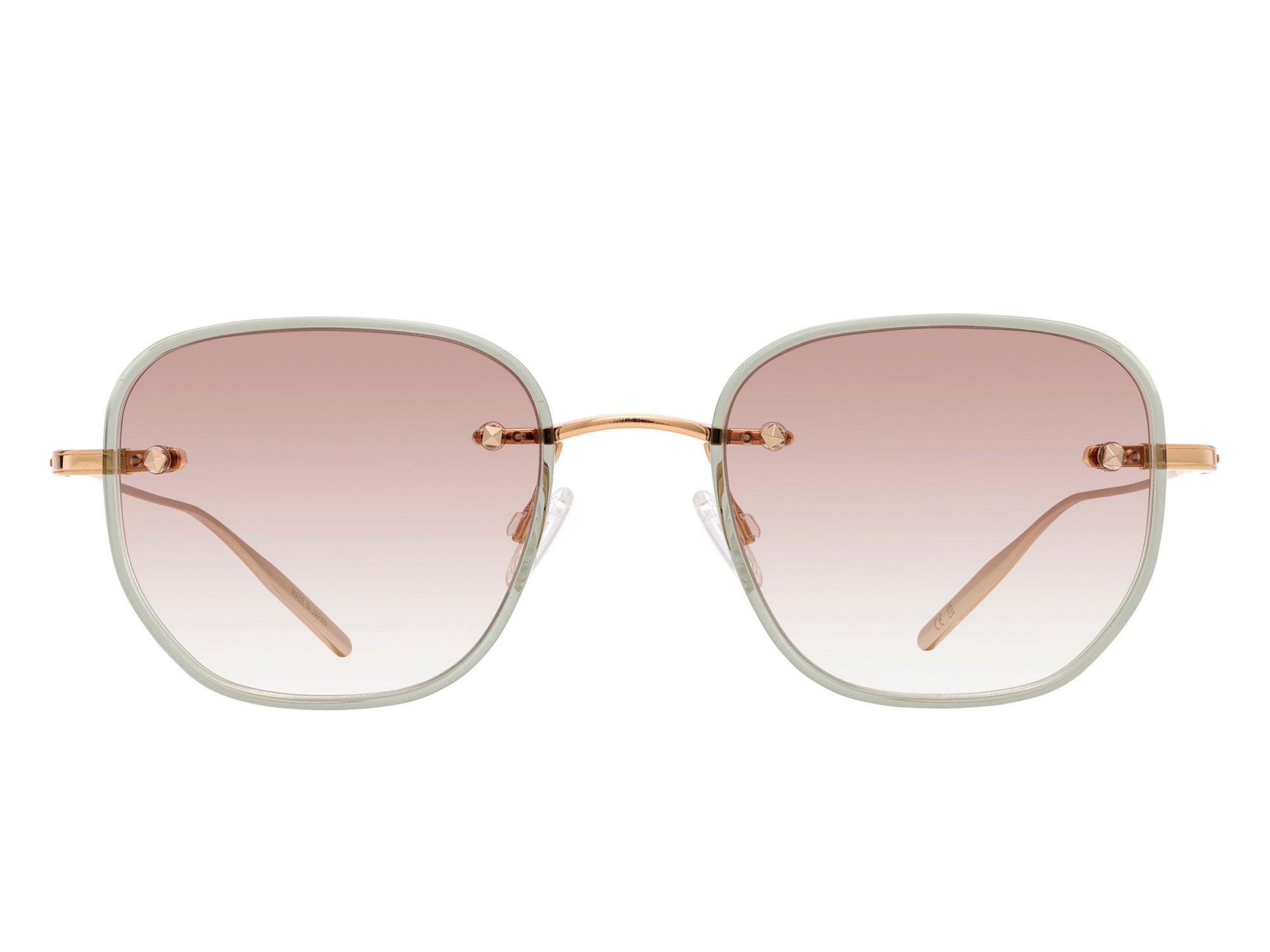Sunglasses Tyrone - Shiny Dark Green & Brown