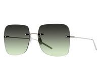 Sunglasses Sharona - Shiny Palladium & Gradient Green