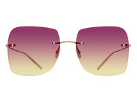 Sunglasses Sharona - Shiny Rose Gold & Bordeaux