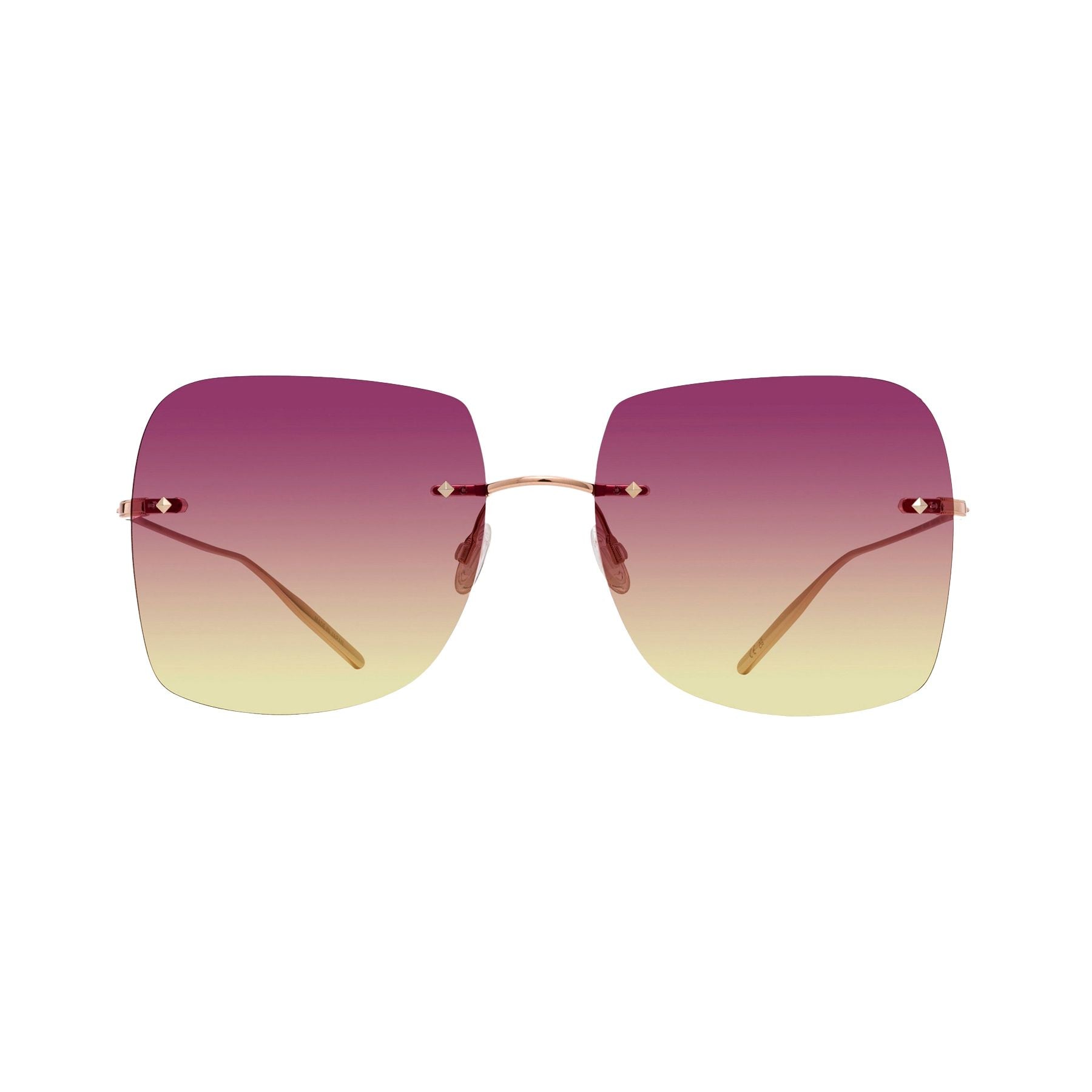 Lunettes de soleil Sharona - Shiny Rose Gold & Bordeaux