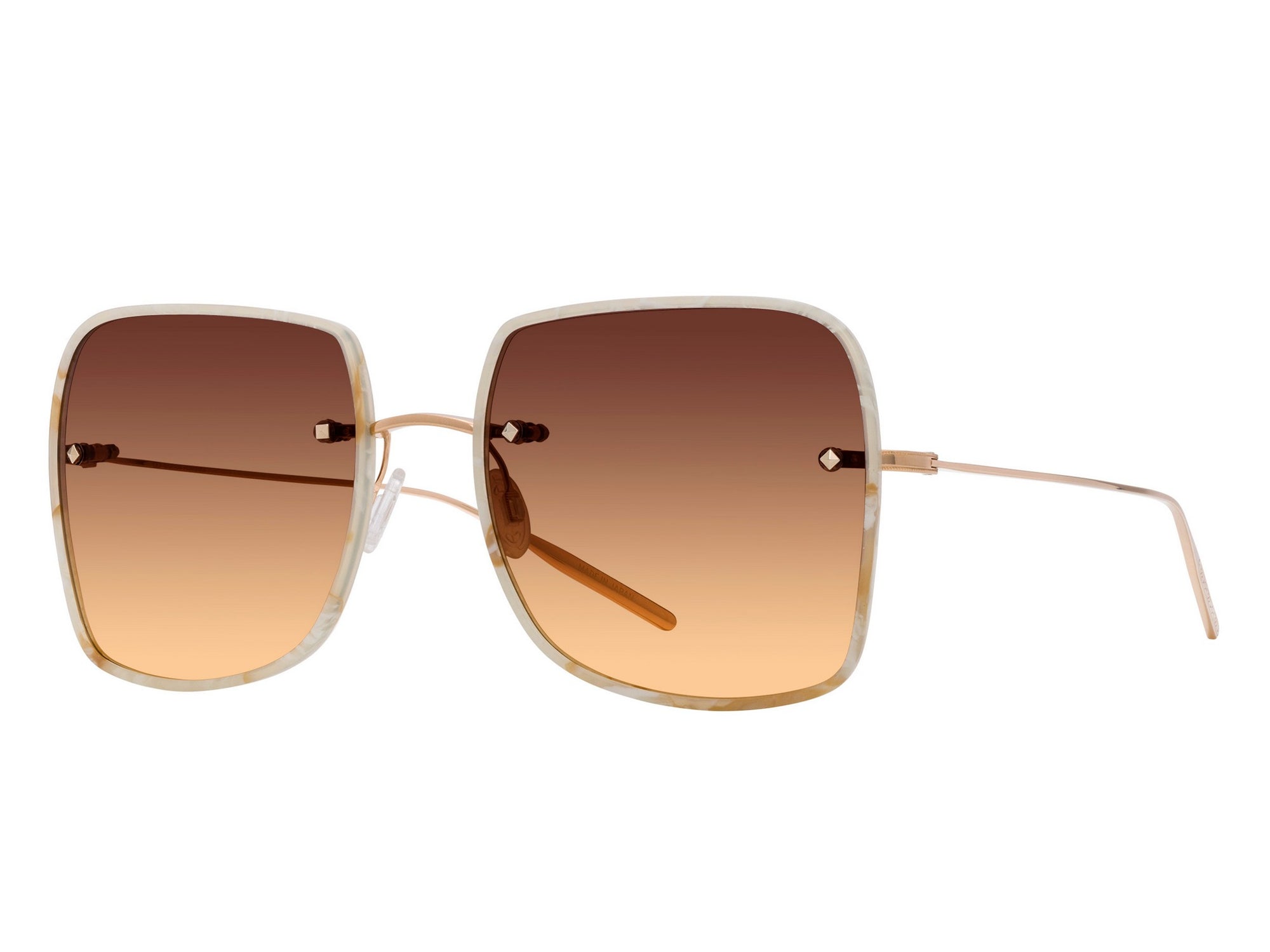 Sunglasses Sharona - Beige Horn & Gradient Brown