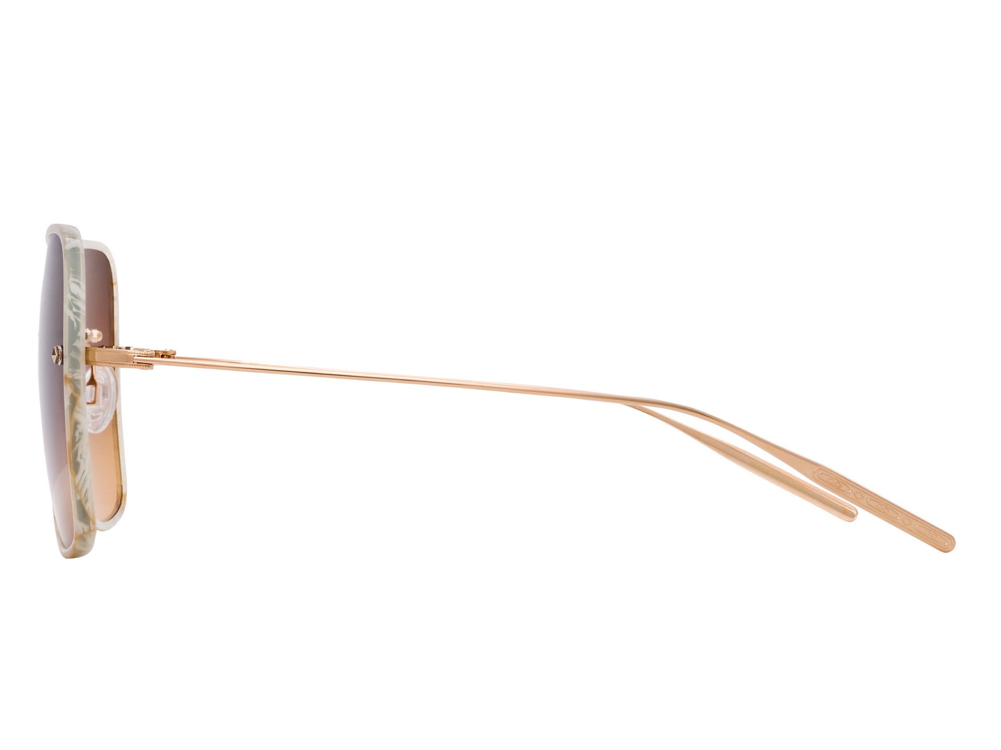 Sunglasses Sharona - Beige Horn & Gradient Brown