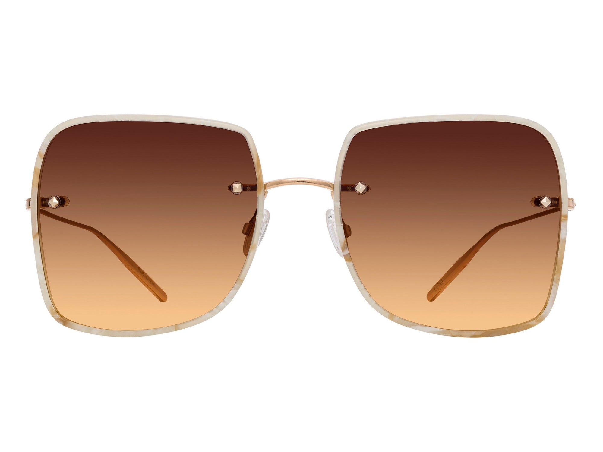 Sunglasses Sharona - Beige Horn & Gradient Brown