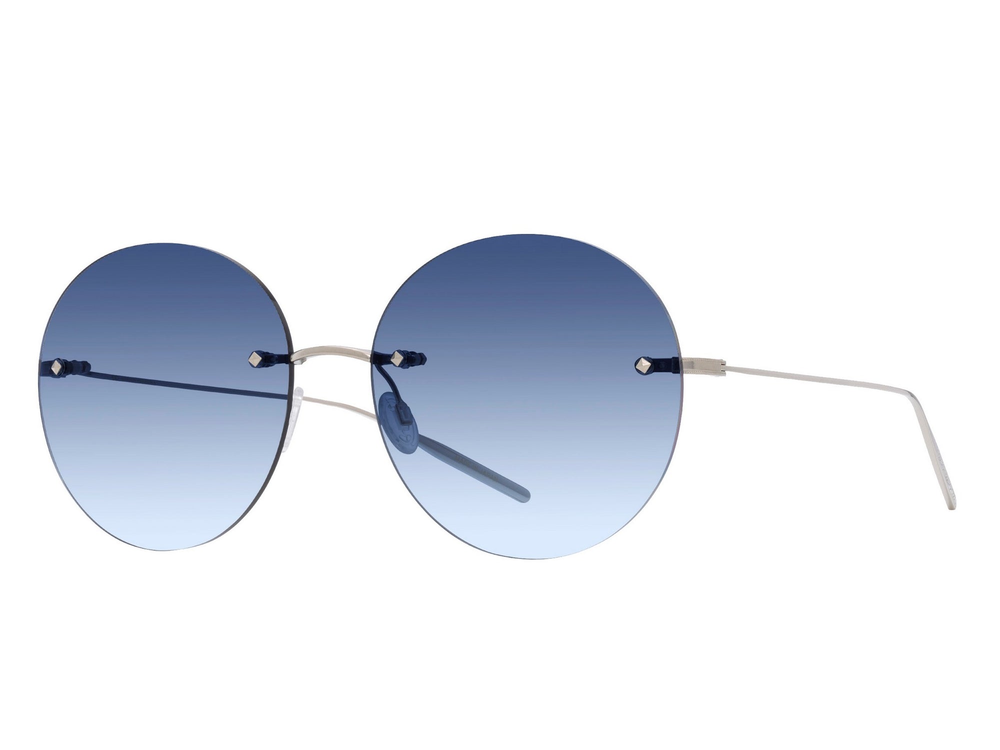 Sunglasses Rigby - Shiny Palladium & Blue