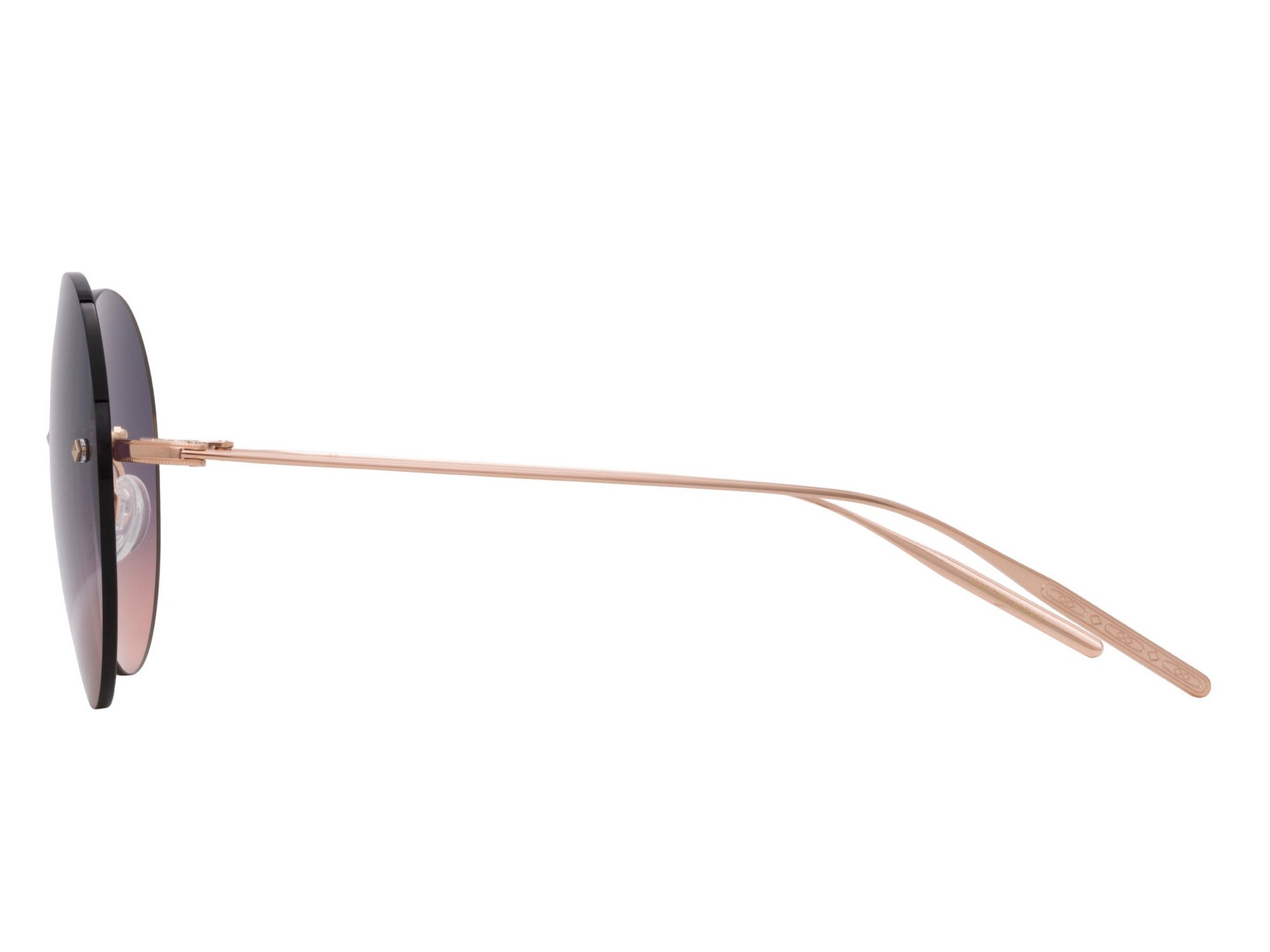 Sunglasses Rigby - Shiny Rose Gold & Gradient Brown