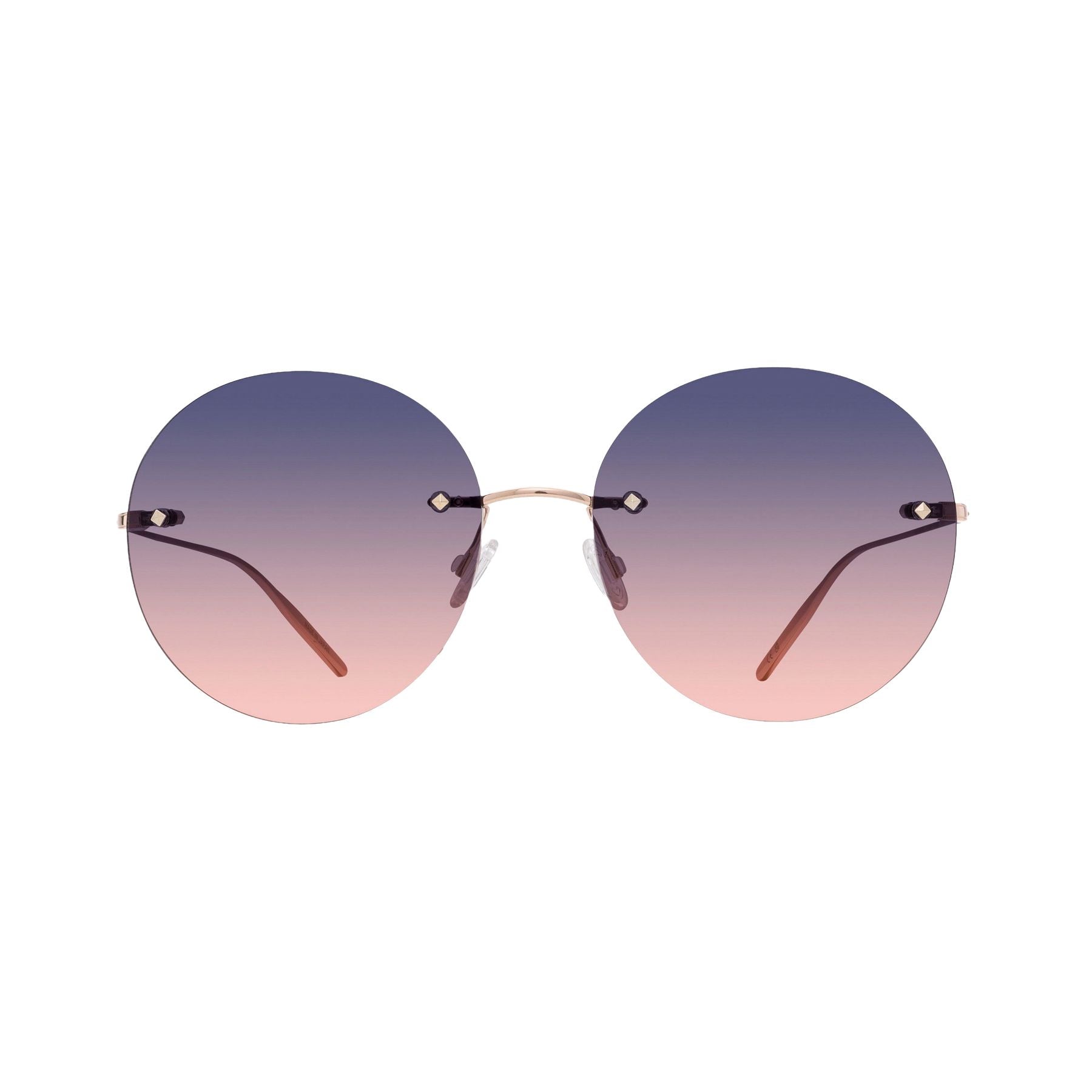 Lunettes de soleil Rigby - Shiny Rose Gold & Gradient Brown