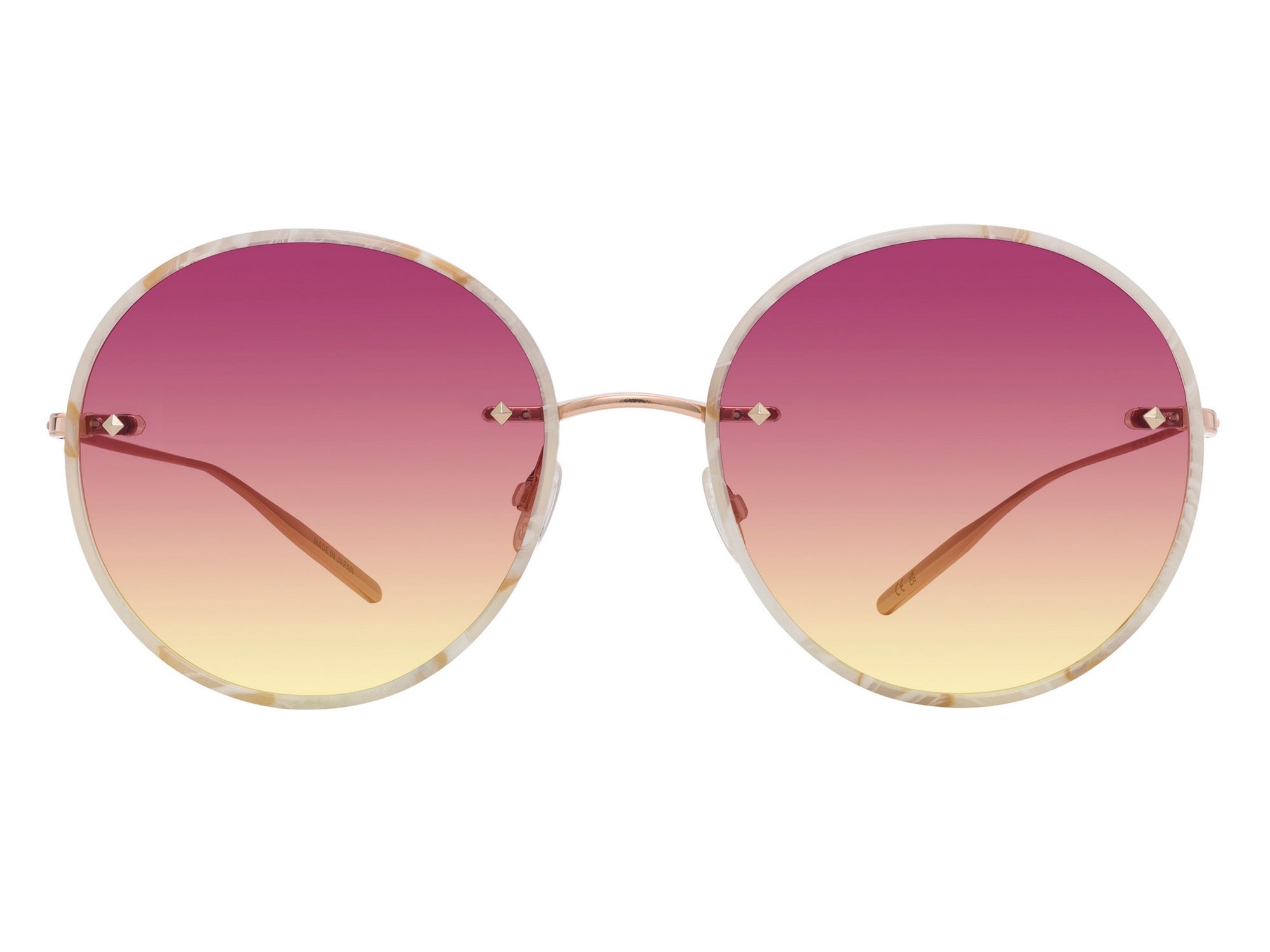 Sunglasses Rigby - Beige Horn & Gradient Bordeaux
