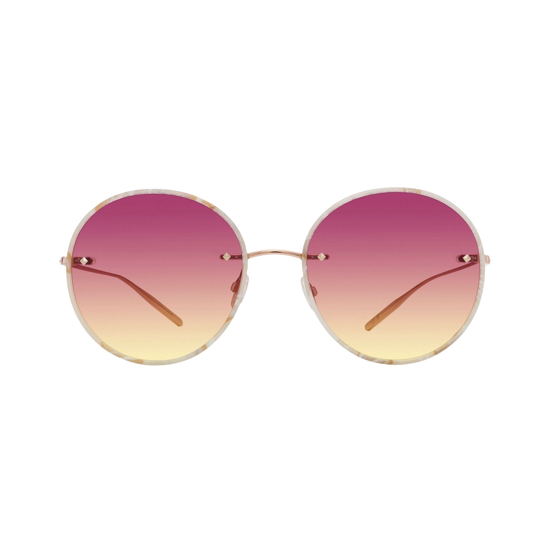 Lunettes de soleil Rigby - Beige Horn & Gradient Bordeaux