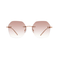 Lunettes de soleil Rhonda - Shiny Rose Gold & Brown