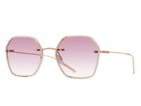 Sunglasses Rhonda - Beige Horn & Bordeaux