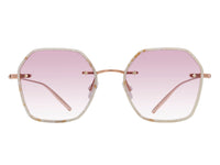 Sunglasses Rhonda - Beige Horn & Bordeaux