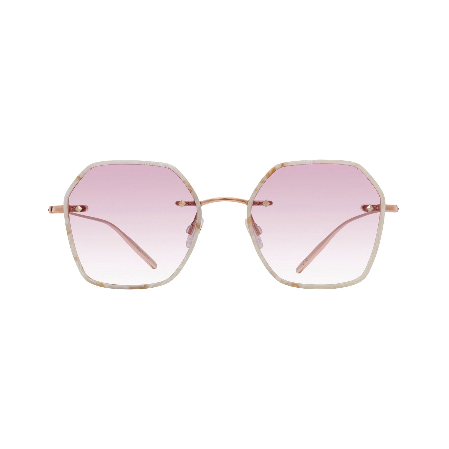 Lunettes de soleil Rhonda - Beige Horn & Bordeaux