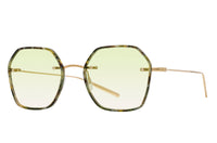 Sunglasses Rhonda - Black Horn & Green