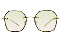 Sunglasses Rhonda - Black Horn & Green