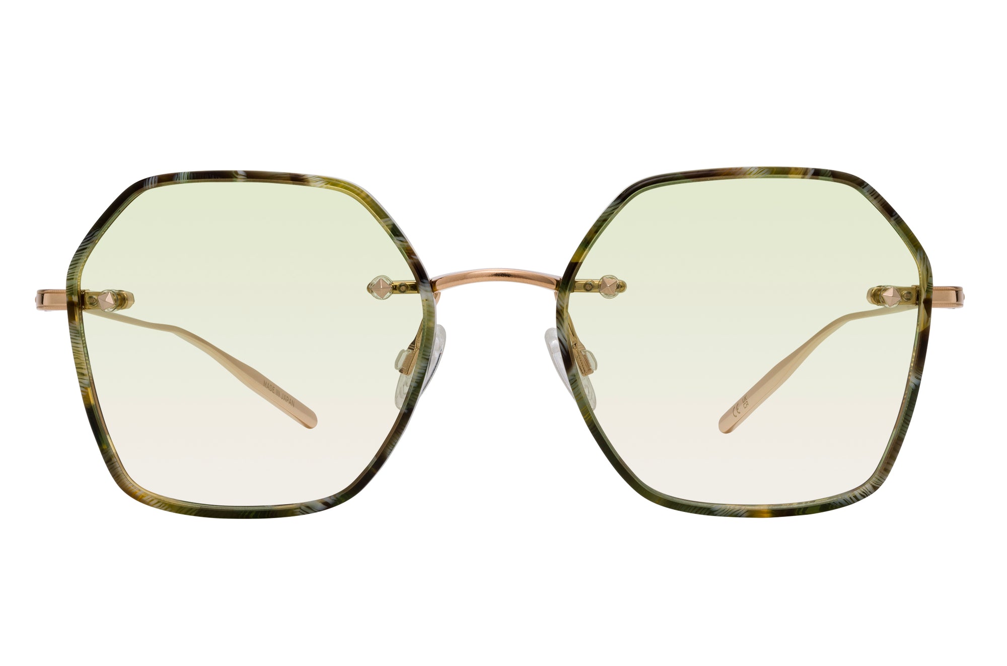 Sunglasses Rhonda - Black Horn & Green