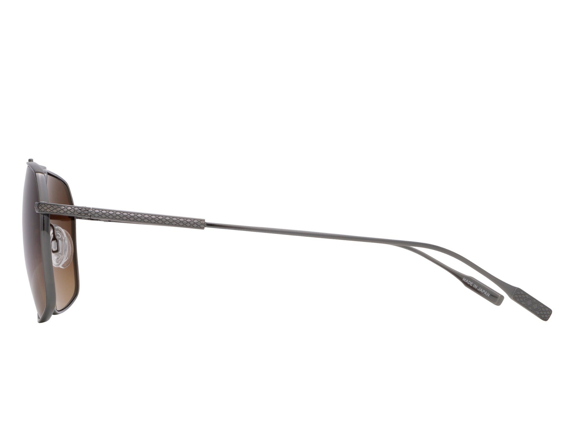 Sunglasses Renzo - Shiny Light Ruthenium & Brown Polarized