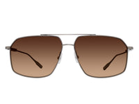 Sunglasses Renzo - Shiny Light Ruthenium & Brown Polarized