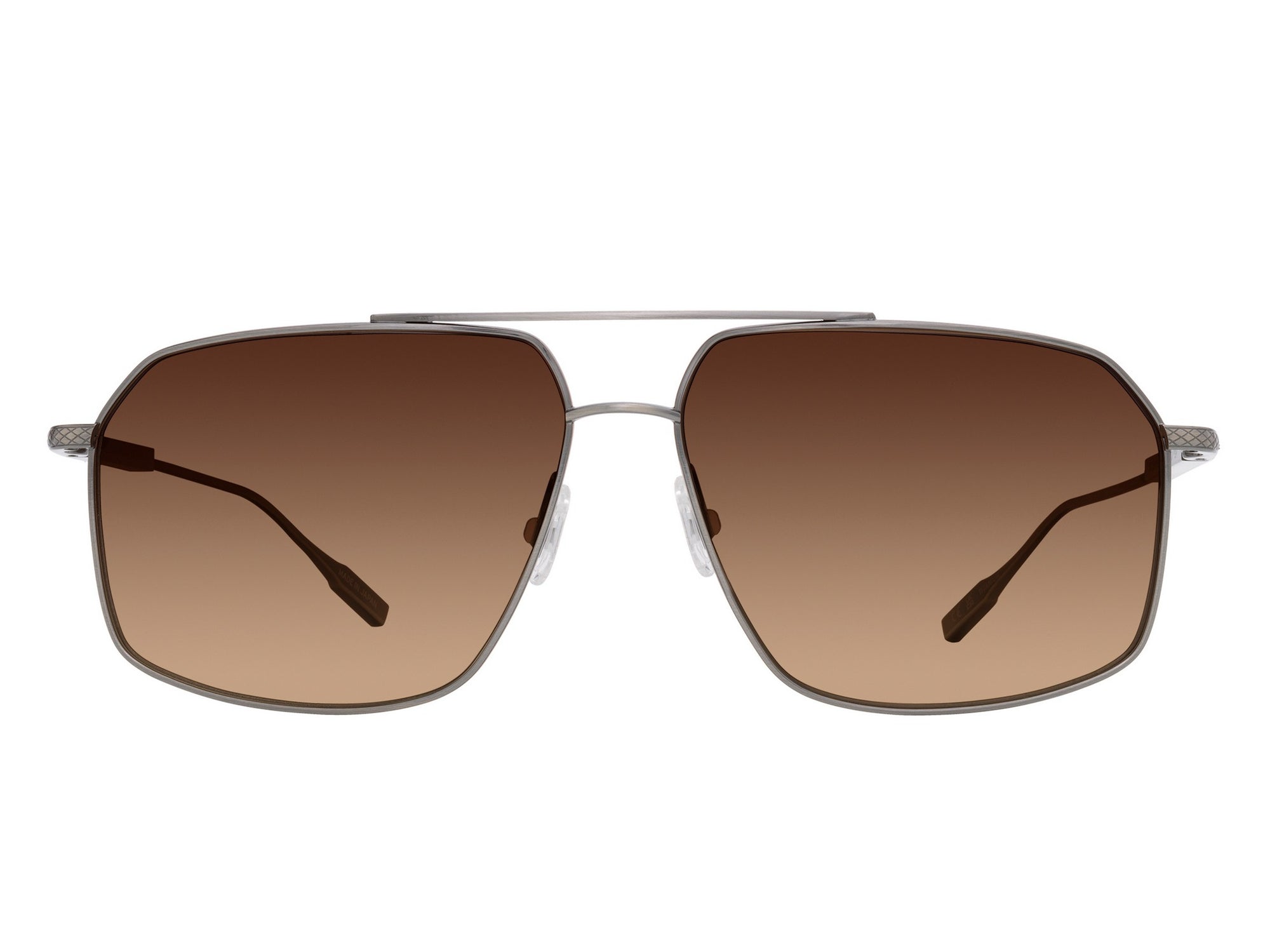 Sunglasses Renzo - Shiny Light Ruthenium & Brown Polarized