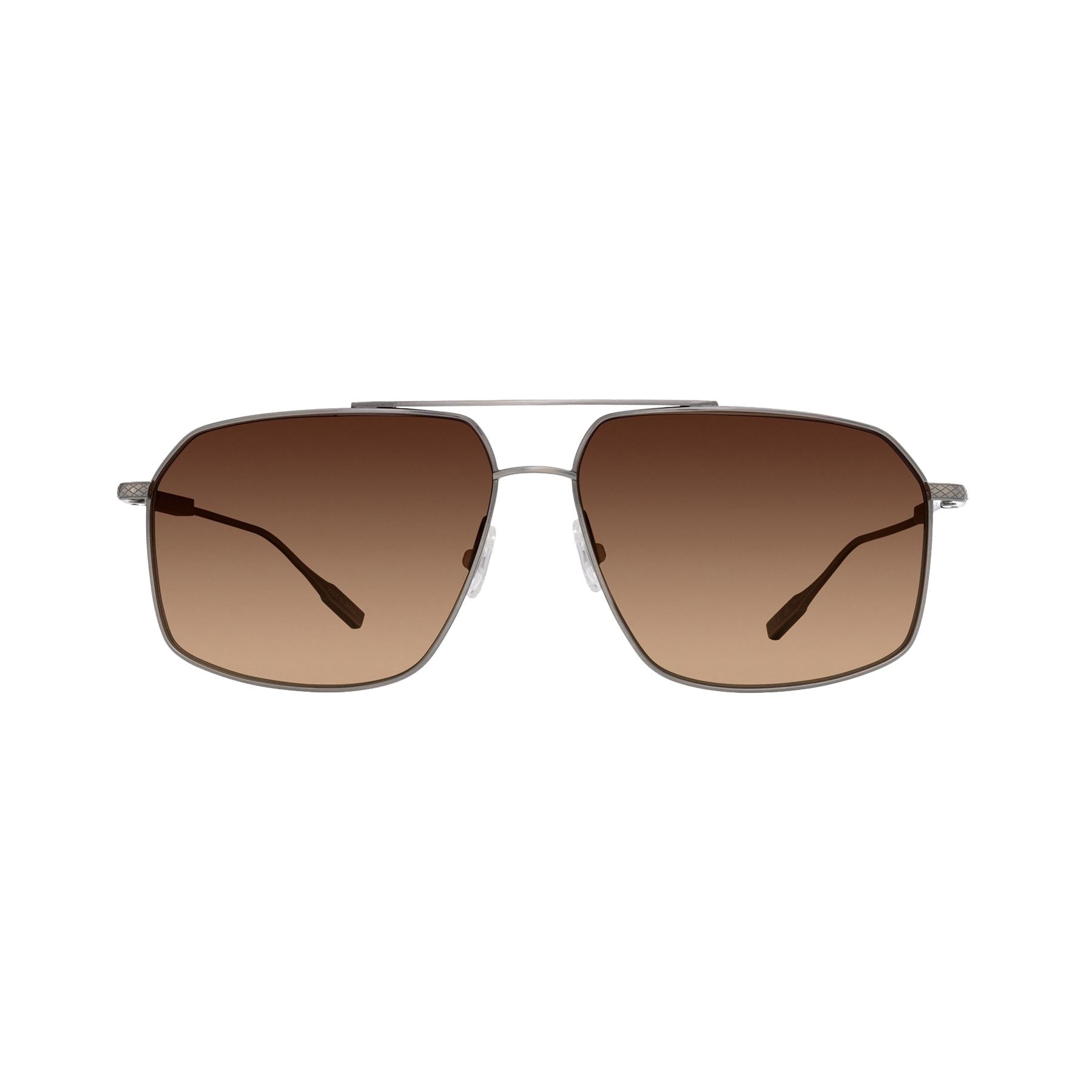 Lunettes de soleil Renzo - Shiny Light Ruthenium & Brown Polarized