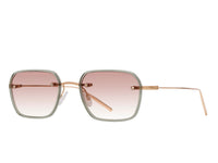 Sunglasses Louie - Shiny Dark Green & Brown