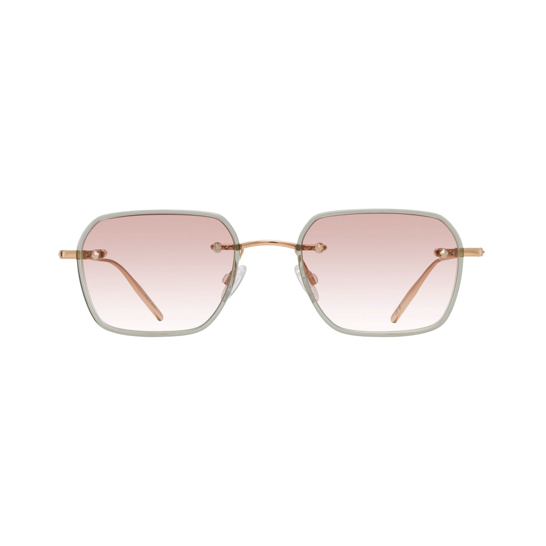 Lunettes de soleil Louie - Shiny Dark Green & Brown