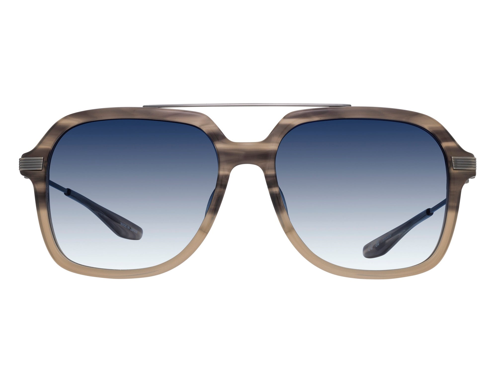 Sunglasses D.Ellis - Brown Horn & Gradient Blue