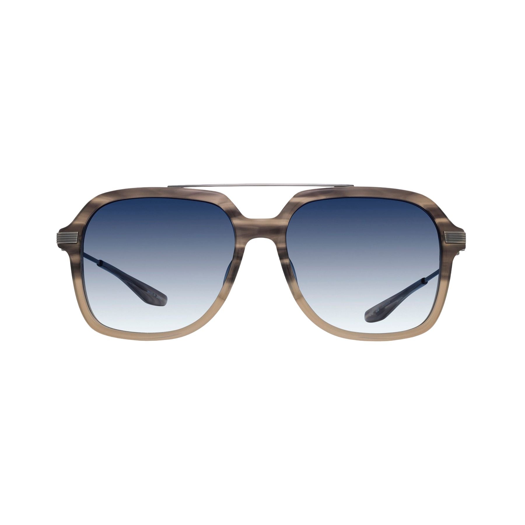 Lunettes de soleil D.Ellis - Brown Horn & Gradient Blue