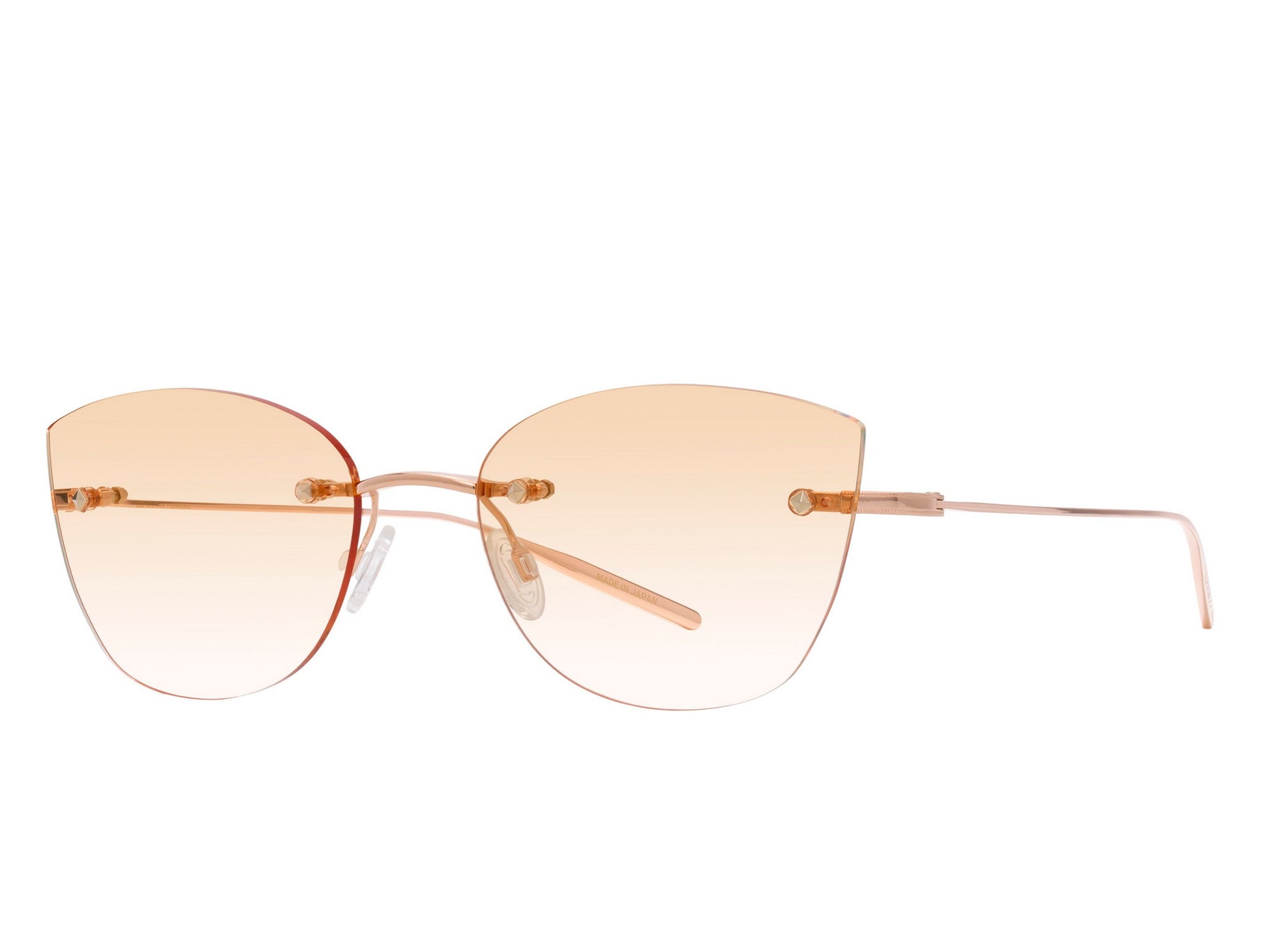 Sunglasses Brandy - Shiny Rose Gold & Bordeaux