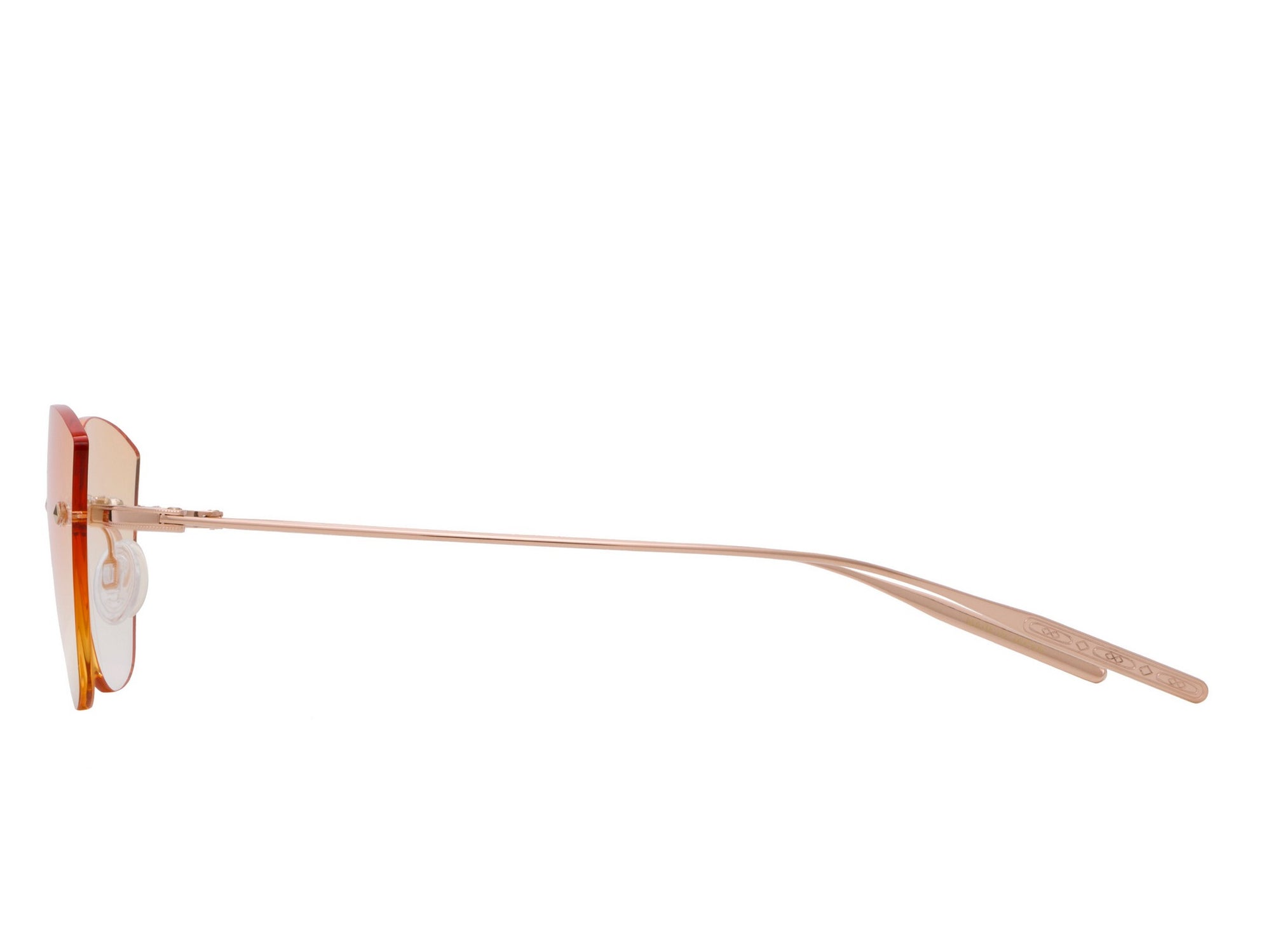 Sunglasses Brandy - Shiny Rose Gold & Bordeaux