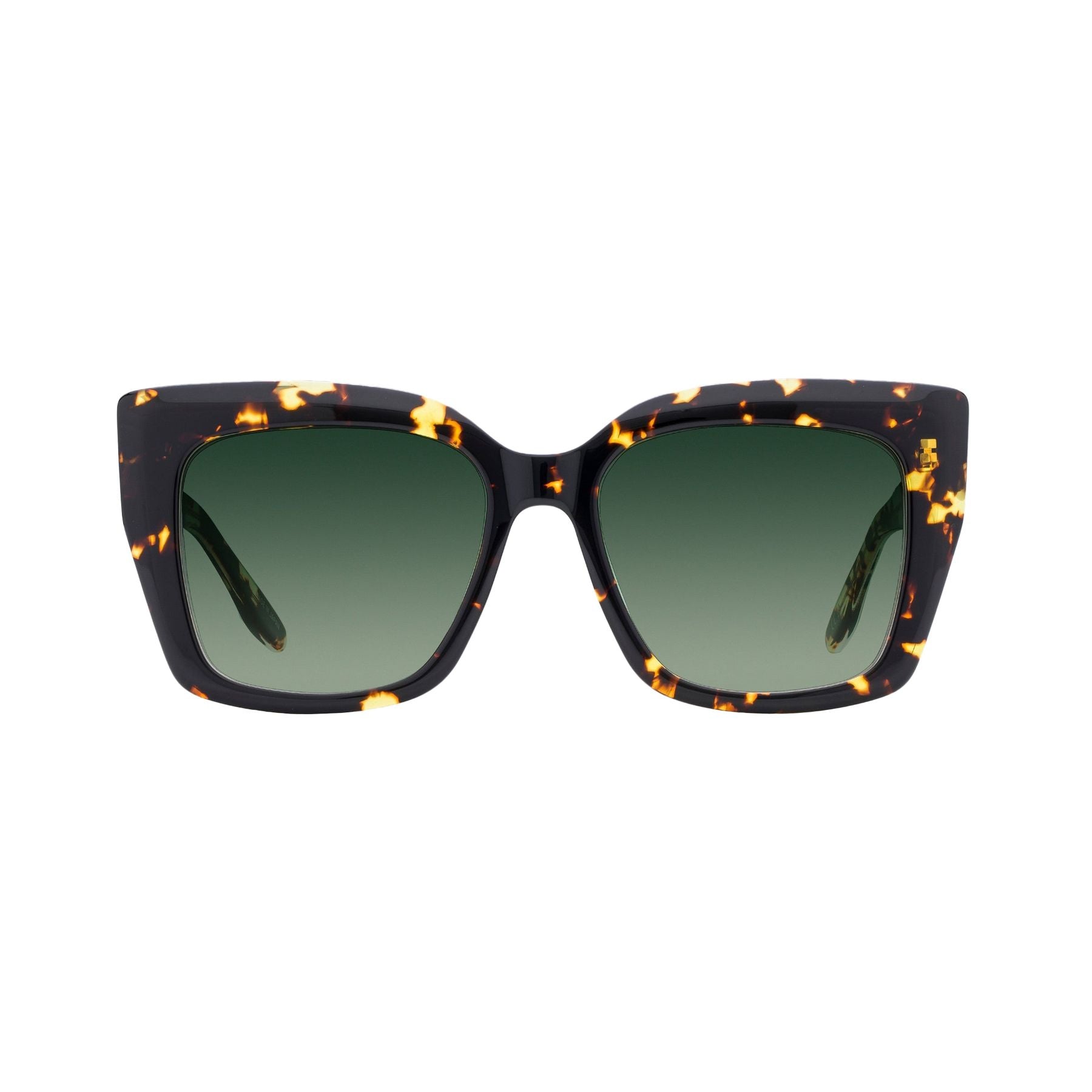 Lunettes de soleil Devine - Havana & Gradient Green