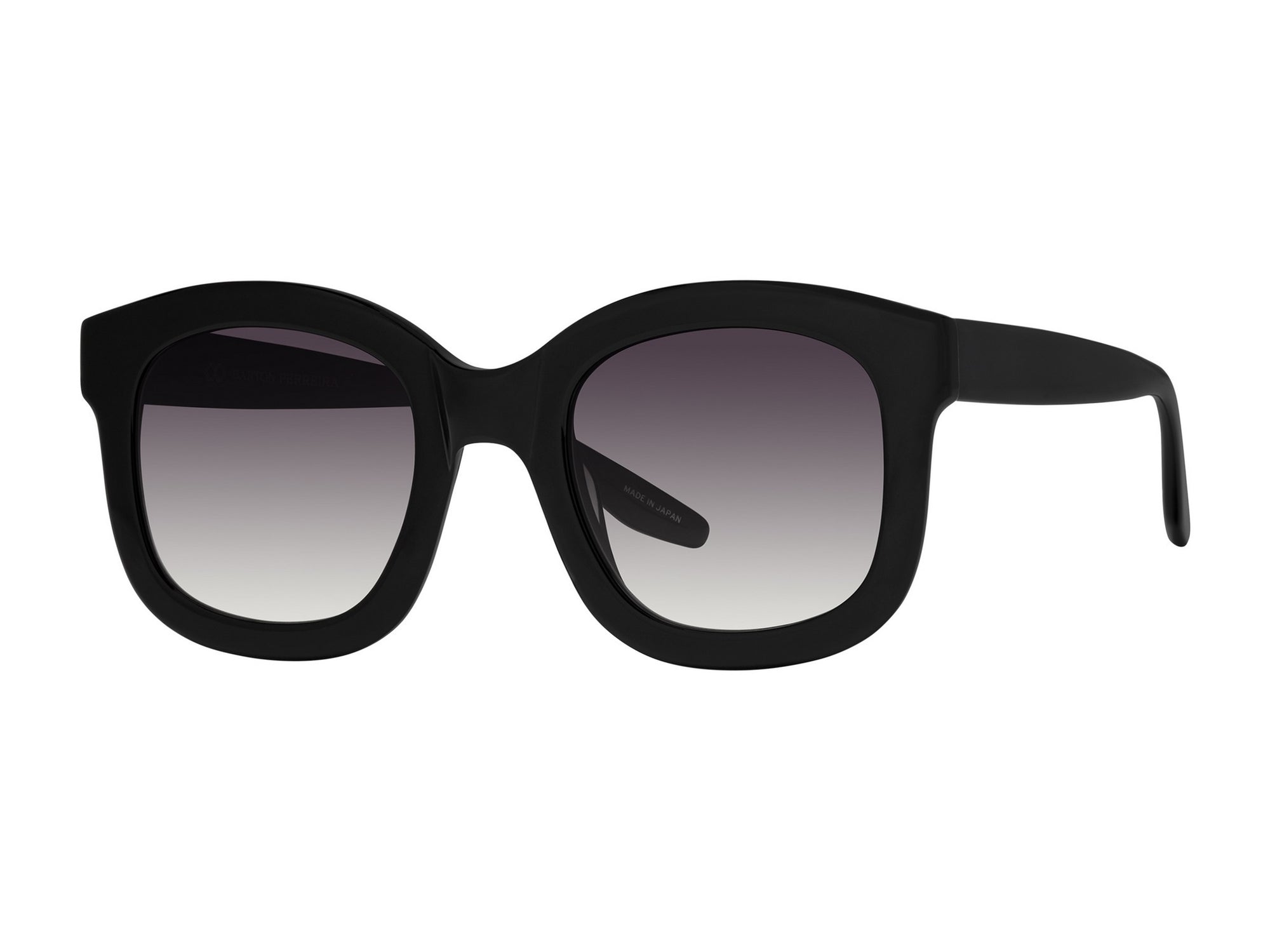 Sunglasses Quannah - Shiny Black  & Gradient Smoke