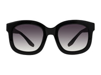 Sunglasses Quannah - Shiny Black  & Gradient Smoke