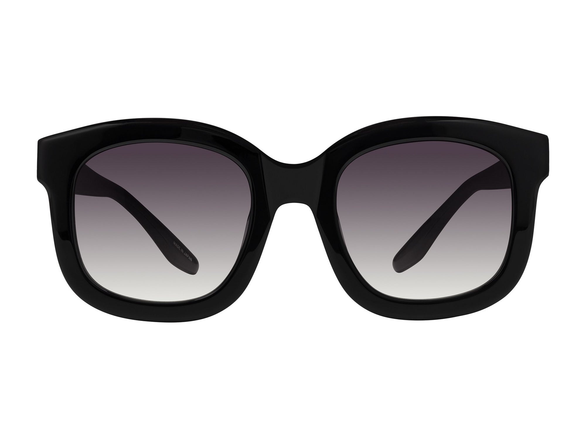 Sunglasses Quannah - Shiny Black  & Gradient Smoke