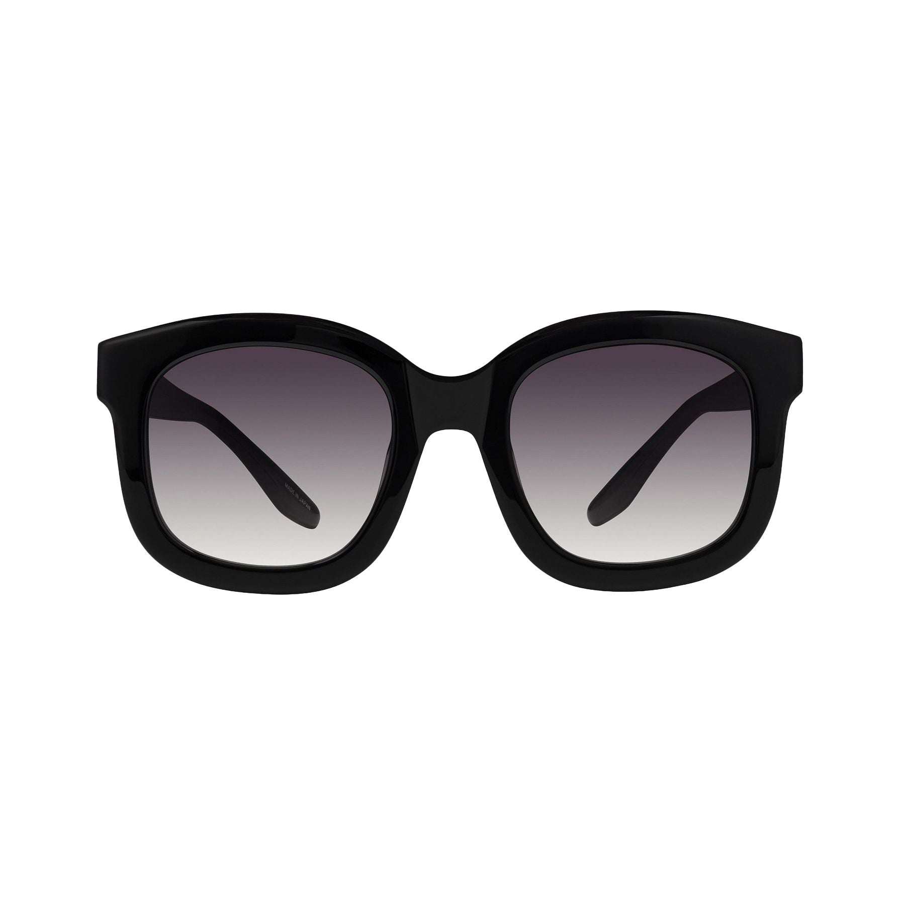 Lunettes de soleil Quannah - Shiny Black & Gradient Smoke