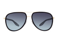Sunglasses Cani - Shiny Black  & Gradient Blue