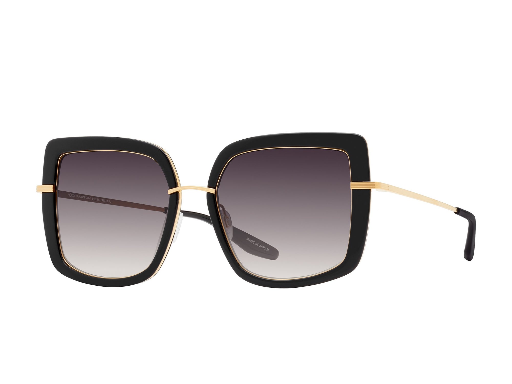Sunglasses Margret - Shiny Black  & Gradient Smoke