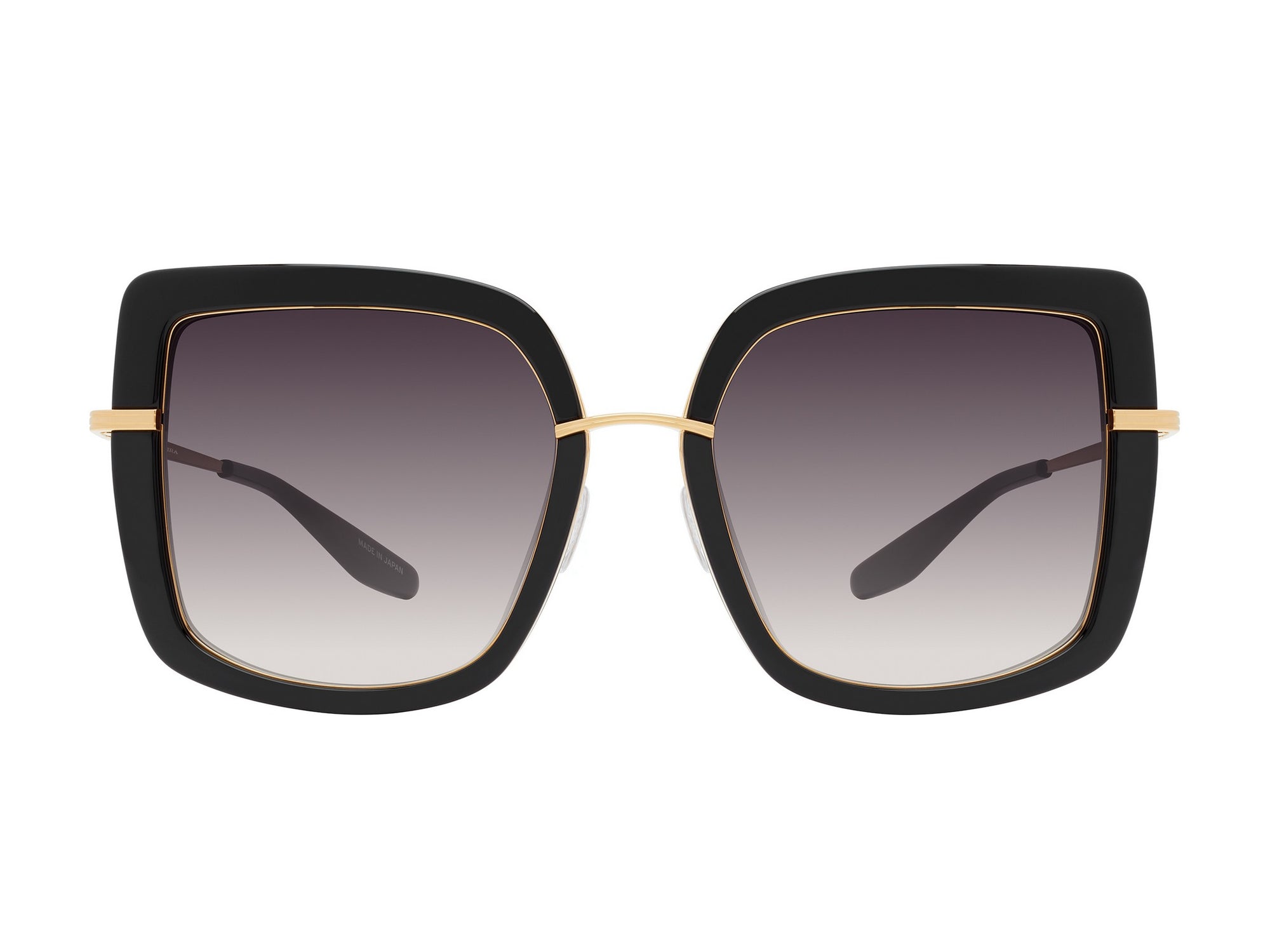 Sunglasses Margret - Shiny Black  & Gradient Smoke