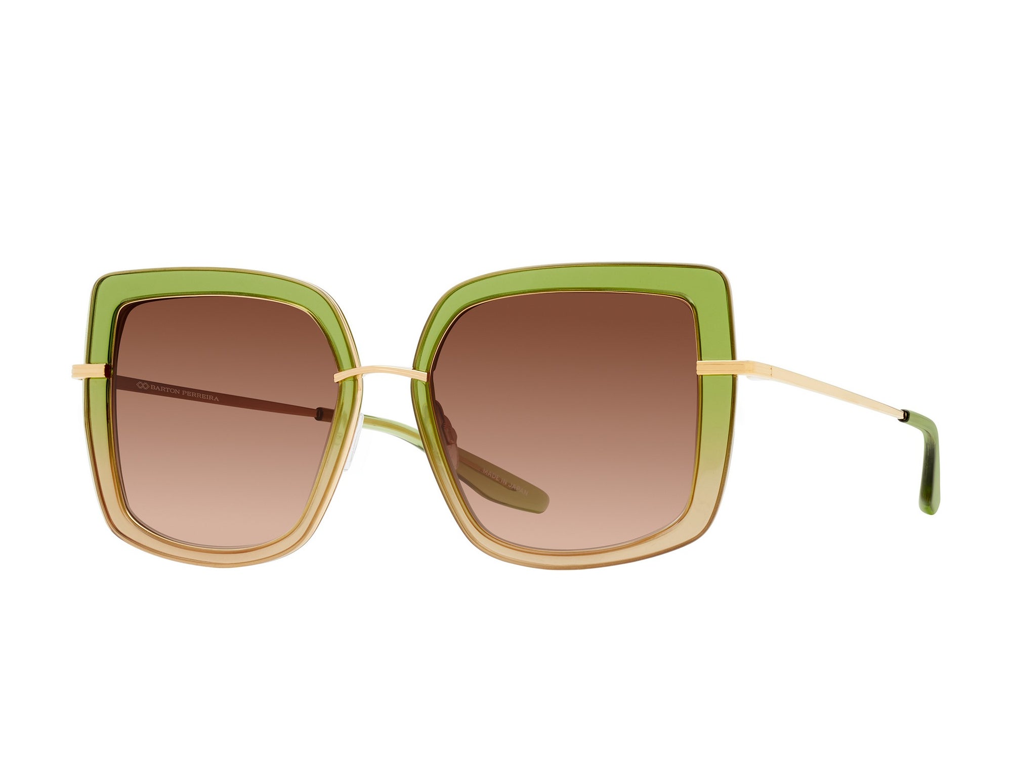 Sunglasses Margret - Light Green/Other & Gradient Brown