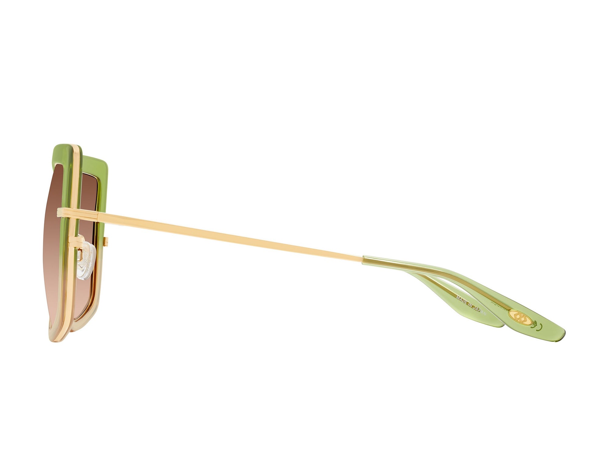 Sunglasses Margret - Light Green/Other & Gradient Brown