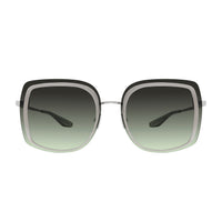 Sunglasses Halima - Shiny Rhodium & Gradient Green