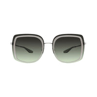 Lunettes de soleil Halima - Shiny Rhodium & Gradient Green