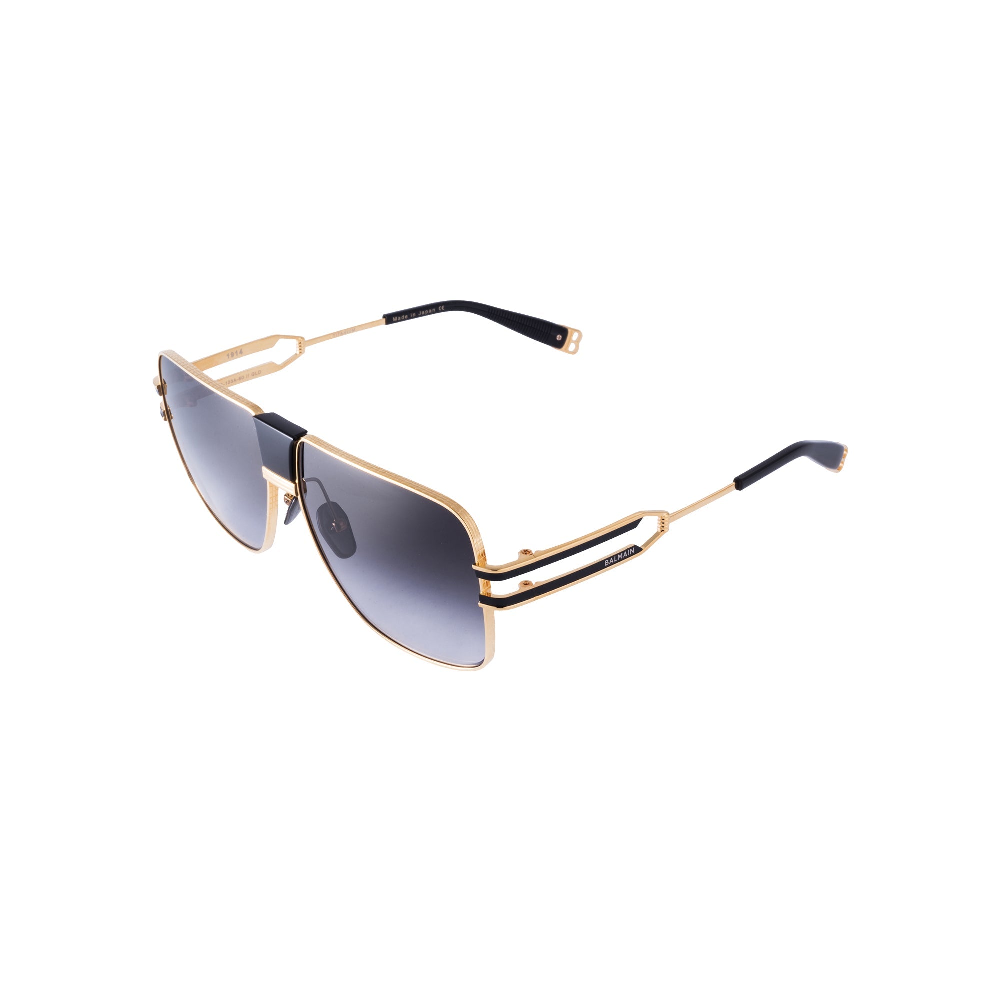 Gold Matte Black Black 1914 Lunettes de soleil