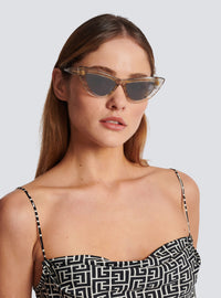 Crystal Grey Gold JOLIE Lunettes de soleil
