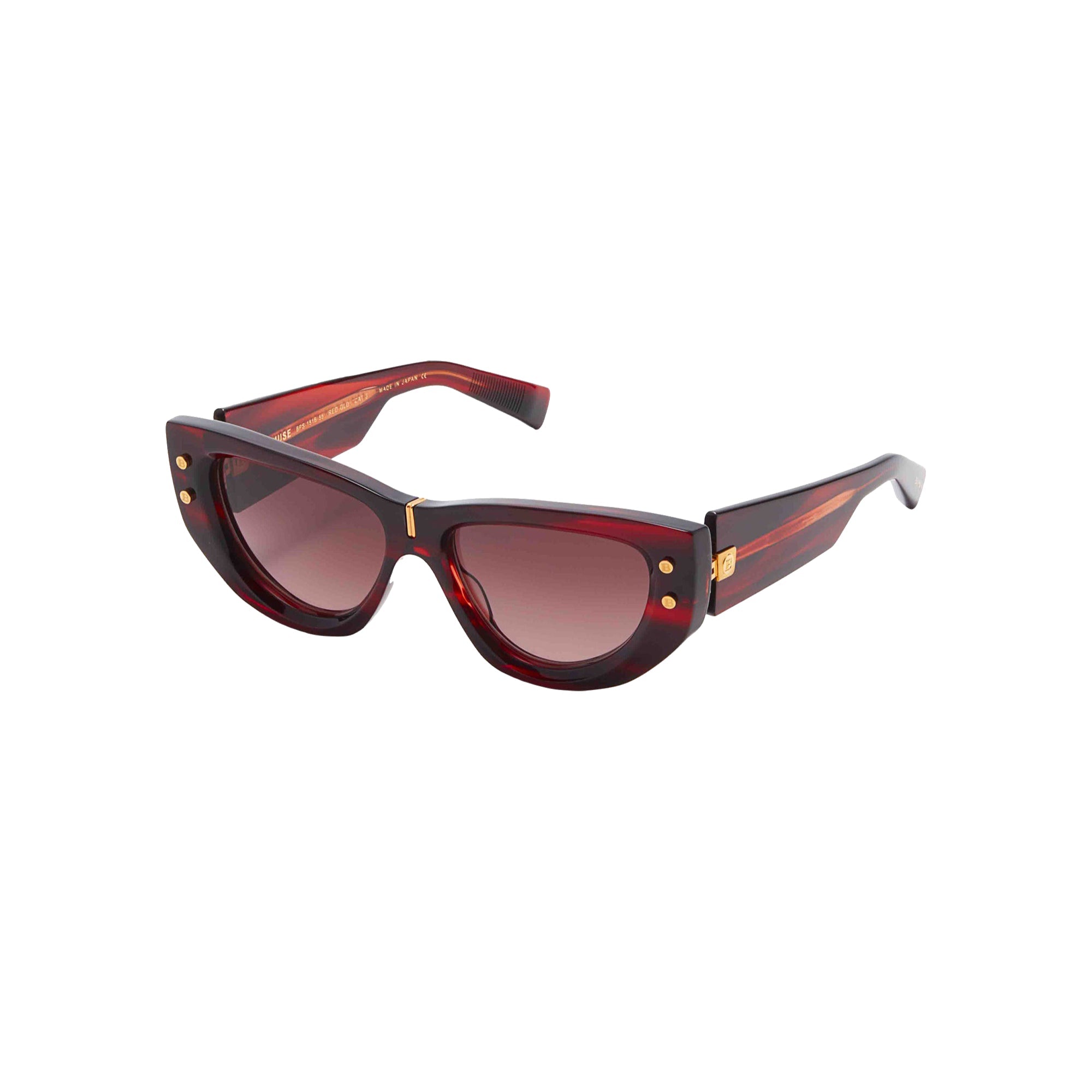 Red Swirl Yellow Gold B MUSE Lunettes de soleil