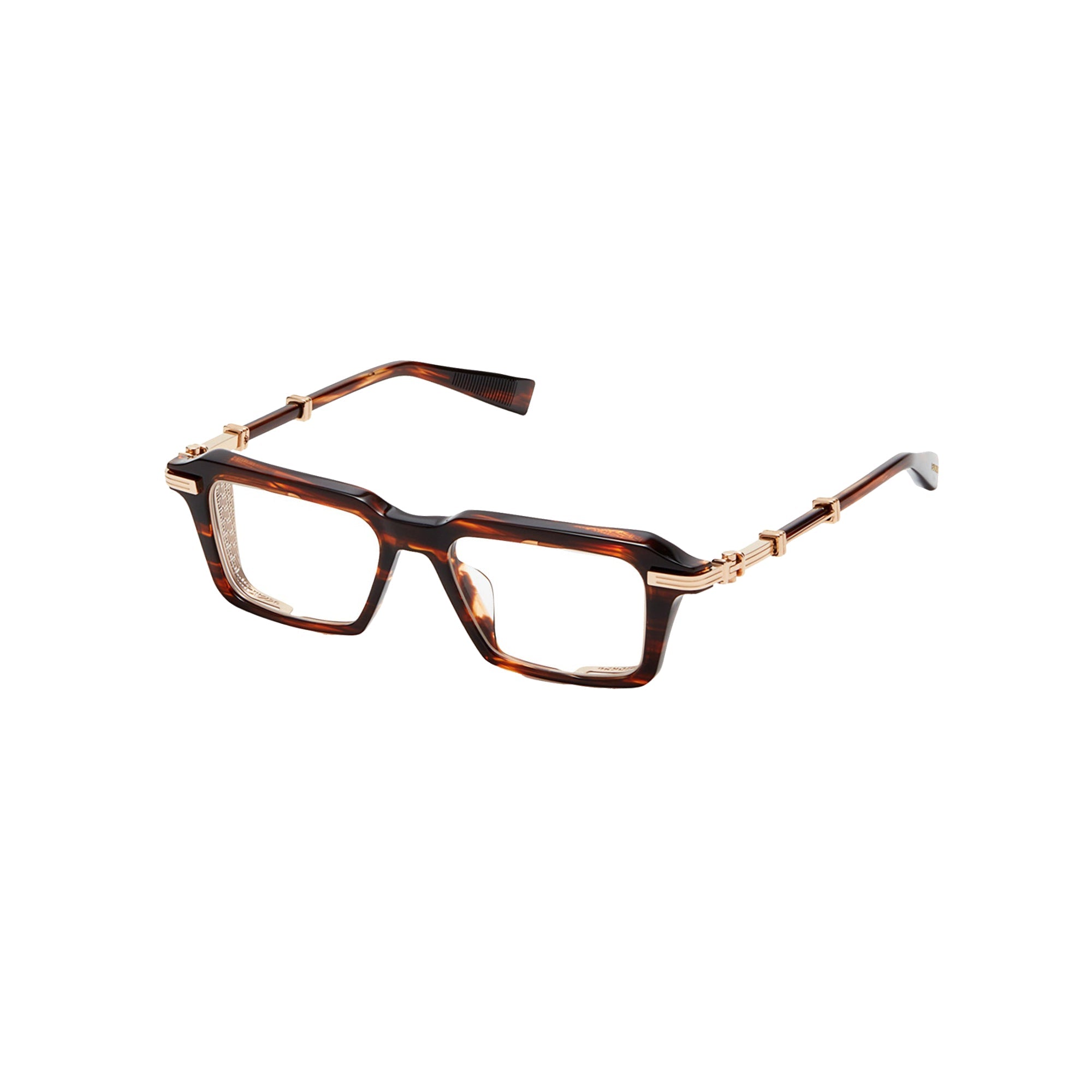 Brown Swirl White Gold LEGION III Lunettes de vue